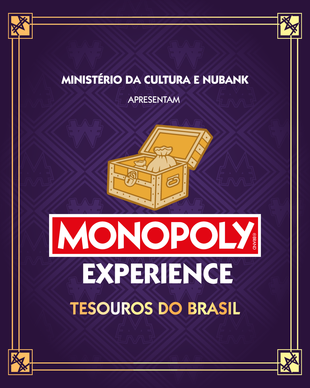 Ministério da Cultura e Nubank apresentam Monopoly Experience: Tesouros do Brasil
